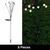 LED Solar Powered Firefly Lights,Outdoor Waterproof Starburst Swaying Garden Lights,Decorative String Lights,Automatically Turn Off During The Day and Turn on at Night, Warm White 8/10 Packs