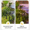 LED Solar Powered Firefly Lights,Outdoor Waterproof Starburst Swaying Garden Lights,Decorative String Lights,Automatically Turn Off During The Day and Turn on at Night, Warm White 8/10 Packs